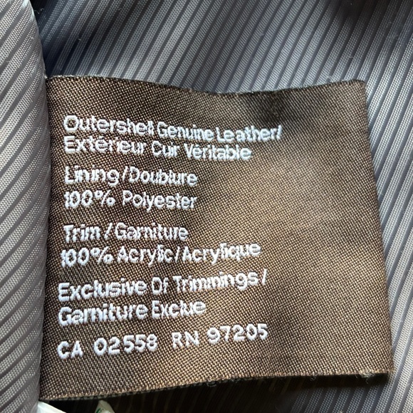 Danier Grey Lamb Skin Leather Jacket in Small - Picture 11 of 11